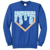 Baseball Ice Cream Dripping Home Plate Drip Sweatshirt
