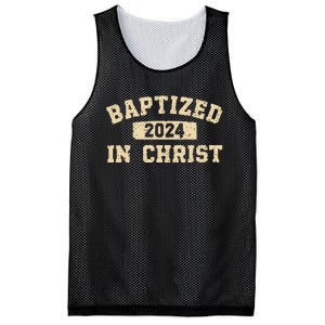 Baptized In Christ 2024 Mesh Reversible Basketball Jersey Tank