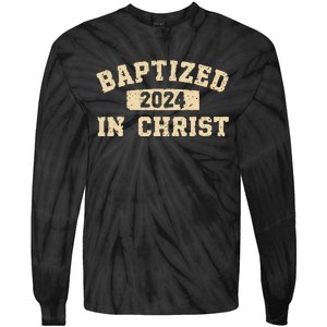 Baptized In Christ 2024 Tie-Dye Long Sleeve Shirt