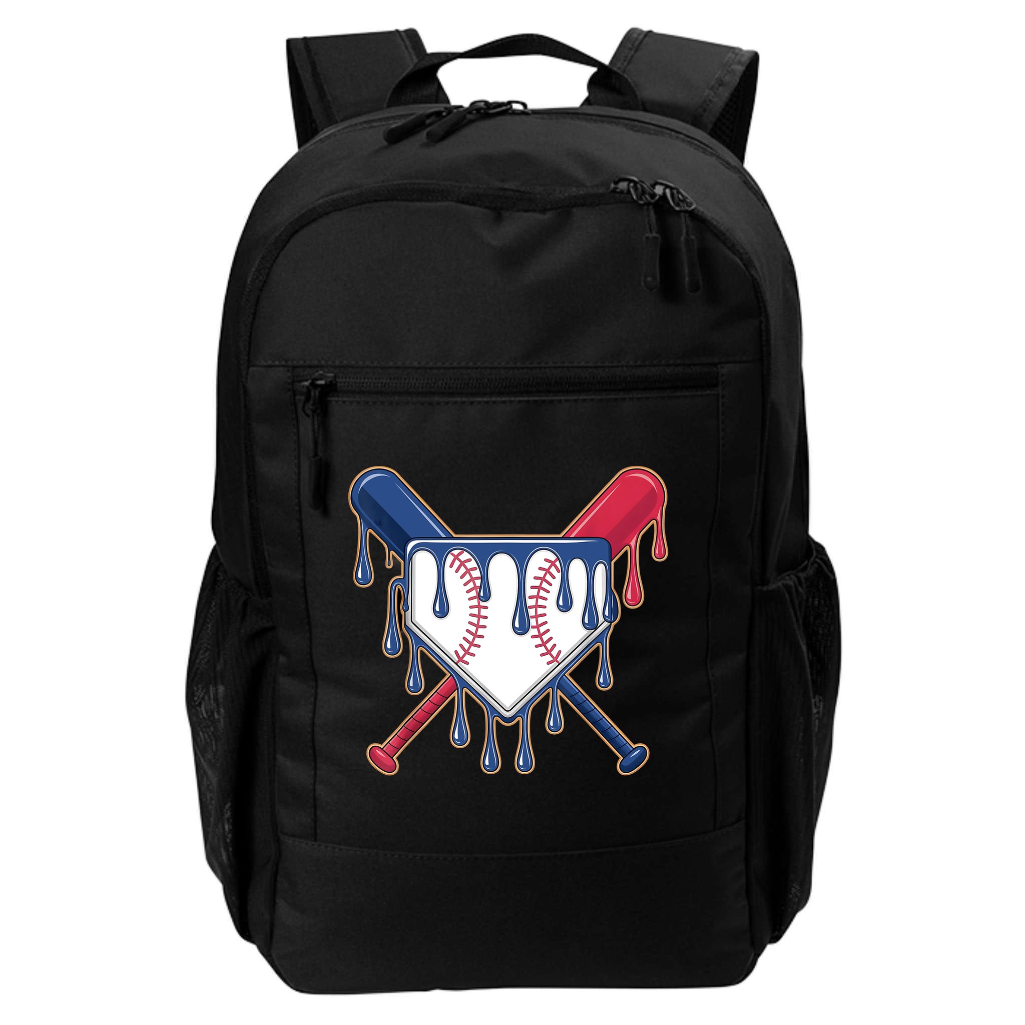Baseball Ice Cream Drip Driping  Backpack