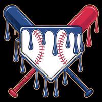 Baseball Ice Cream Drip Driping  Backpack