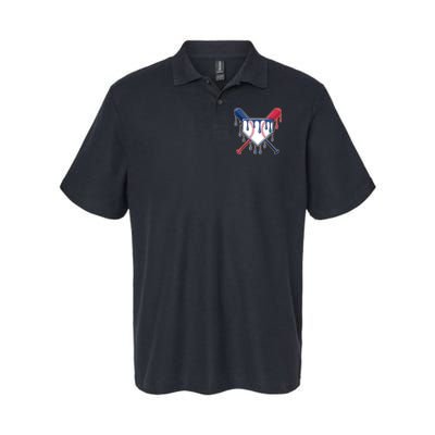 Baseball Ice Cream Drip Driping  Polo
