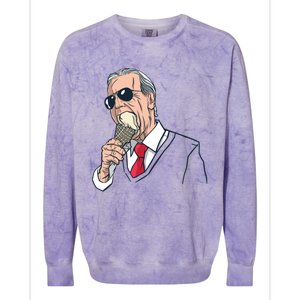 Biden Ice Cream Colorblast Crewneck Sweatshirt