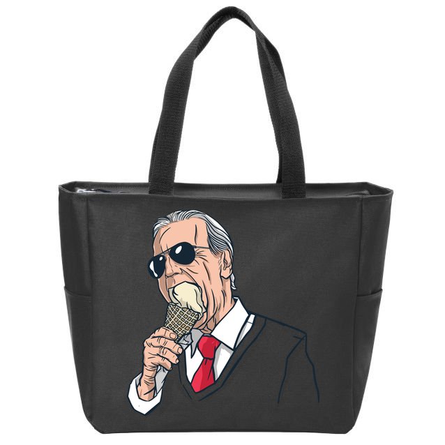 Biden Ice Cream Zip Tote Bag