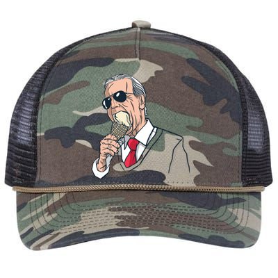 Biden Ice Cream Retro Rope Trucker Hat Cap