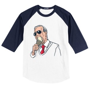 Biden Ice Cream Baseball Sleeve Shirt