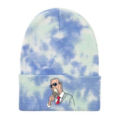 Biden Ice Cream Tie Dye 12in Knit Beanie