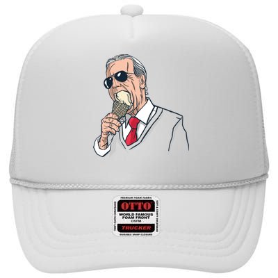 Biden Ice Cream High Crown Mesh Back Trucker Hat