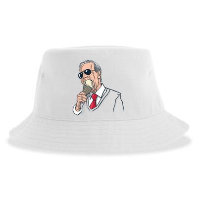 Biden Ice Cream Sustainable Bucket Hat