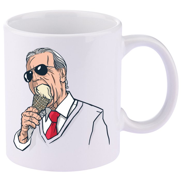 Biden Ice Cream 11oz C Handle Ceramic Mug