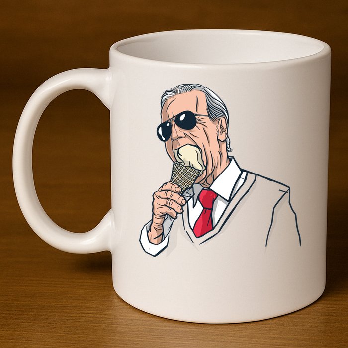 Biden Ice Cream 11oz C Handle Ceramic Mug