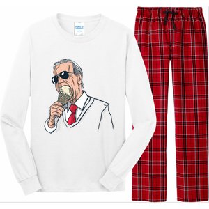 Biden Ice Cream Long Sleeve Pajama Set