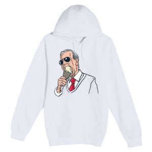 Biden Ice Cream Premium Pullover Hoodie