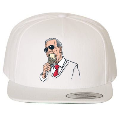 Biden Ice Cream Wool Snapback Cap