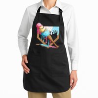 Baseball Ice Cream Dripping Home Plate Apron