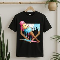 Baseball Ice Cream Dripping Home Plate T-Shirt