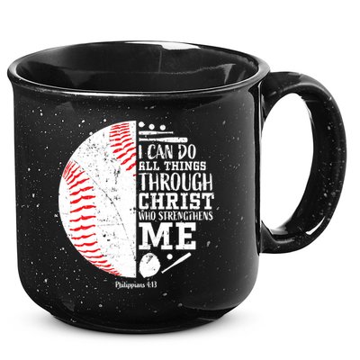 Baseball I Can Do All Thing Through Christ Who Strengthens Me 15oz Campfire Ceramic Mug