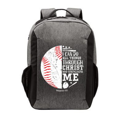 Baseball I Can Do All Thing Through Christ Who Strengthens Me Vector Backpack