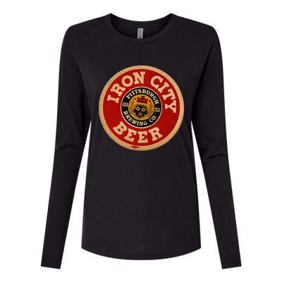 Beer Irons City Pittsburgh Beer Lover Womens Cotton Relaxed Long Sleeve T-Shirt