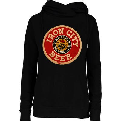 Beer Irons City Pittsburgh Beer Lover Womens Funnel Neck Pullover Hood