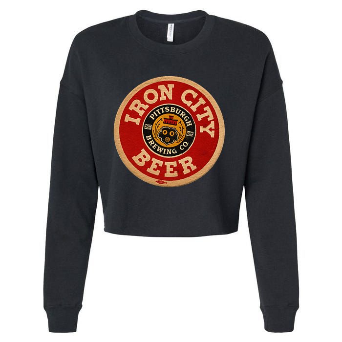 Beer Irons City Pittsburgh Beer Lover Cropped Pullover Crew