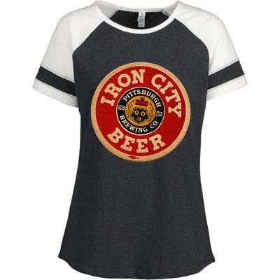 Beer Irons City Pittsburgh Beer Lover Enza Ladies Jersey Colorblock Tee