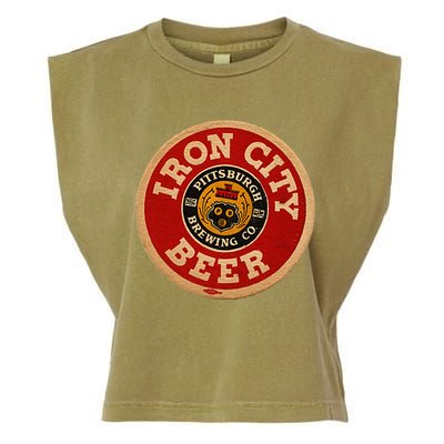 Beer Irons City Pittsburgh Beer Lover Garment-Dyed Women's Muscle Tee