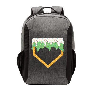 Baseball Ice Cream Dripping Baseball Home Plate Drip Vector Backpack