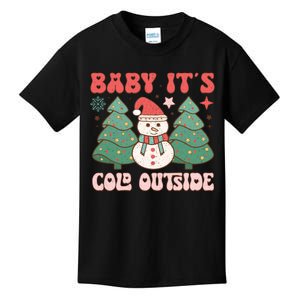 Baby ItS Cold Outside Holiday Graphic Kids T-Shirt