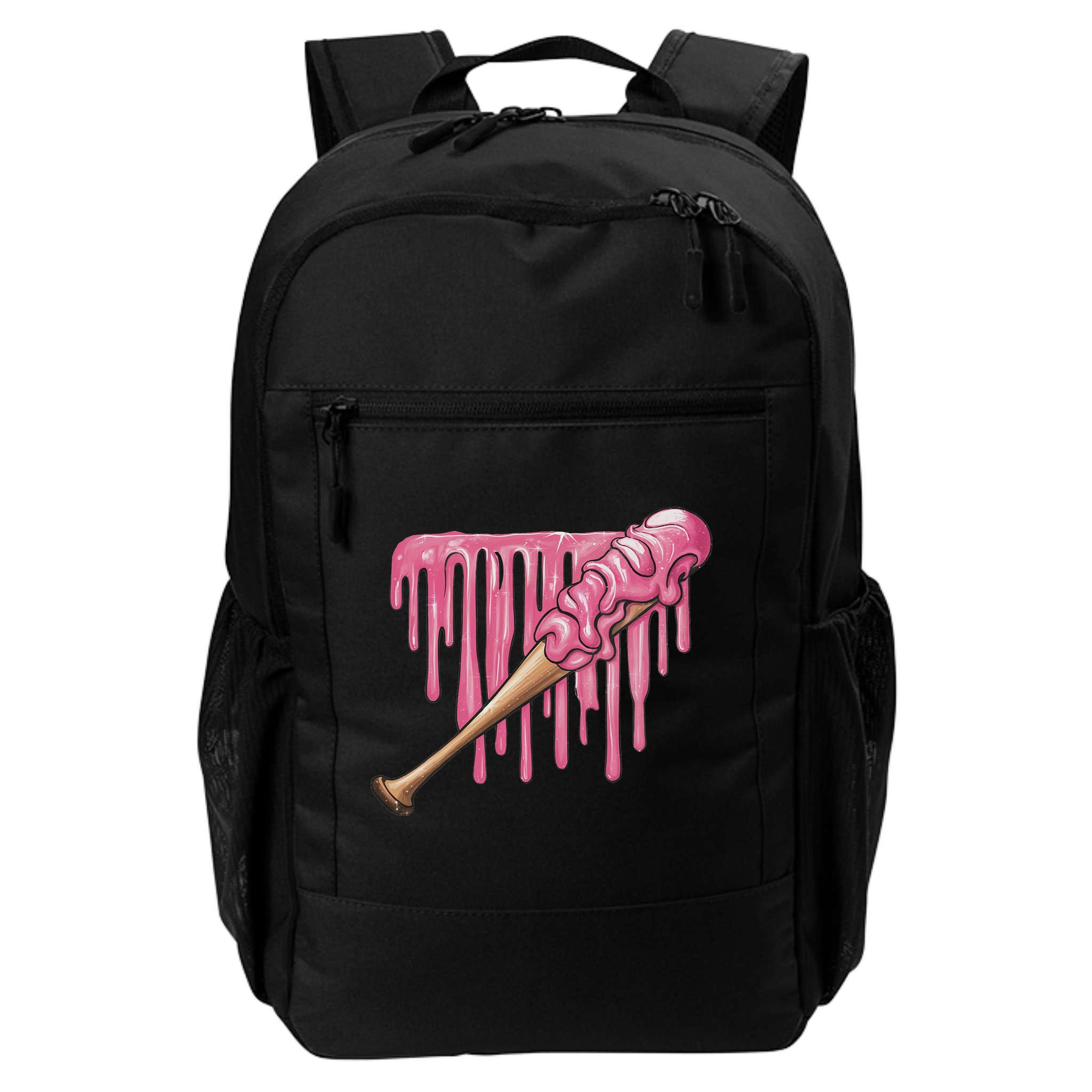 Baseball Ice Cream Baseball Bat With Sprinkles Drip Backpack