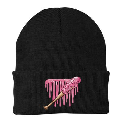 Baseball Ice Cream Baseball Bat With Sprinkles Drip Beanie