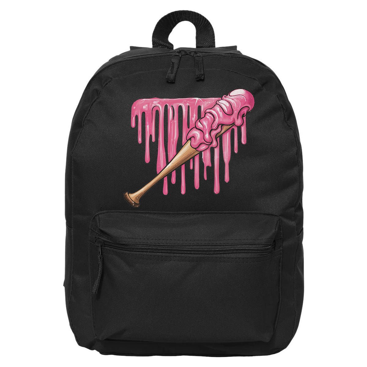 Baseball Ice Cream Baseball Bat With Sprinkles Drip 16 in Basic Backpack