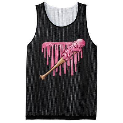 Baseball Ice Cream Baseball Bat With Sprinkles Drip Mesh Reversible Basketball Jersey Tank
