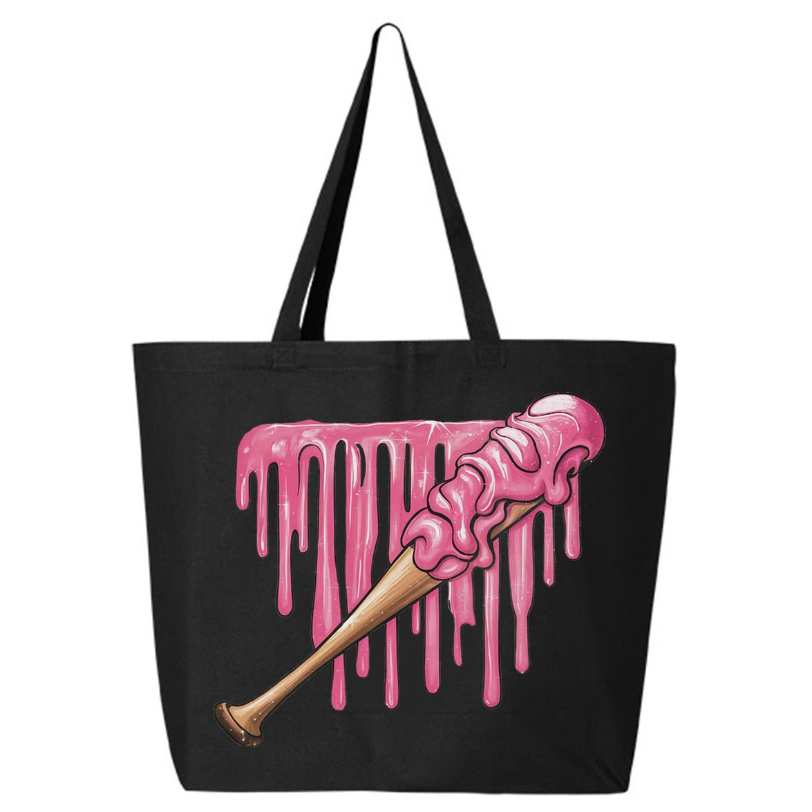 Baseball Ice Cream Baseball Bat With Sprinkles Drip 25L Jumbo Tote