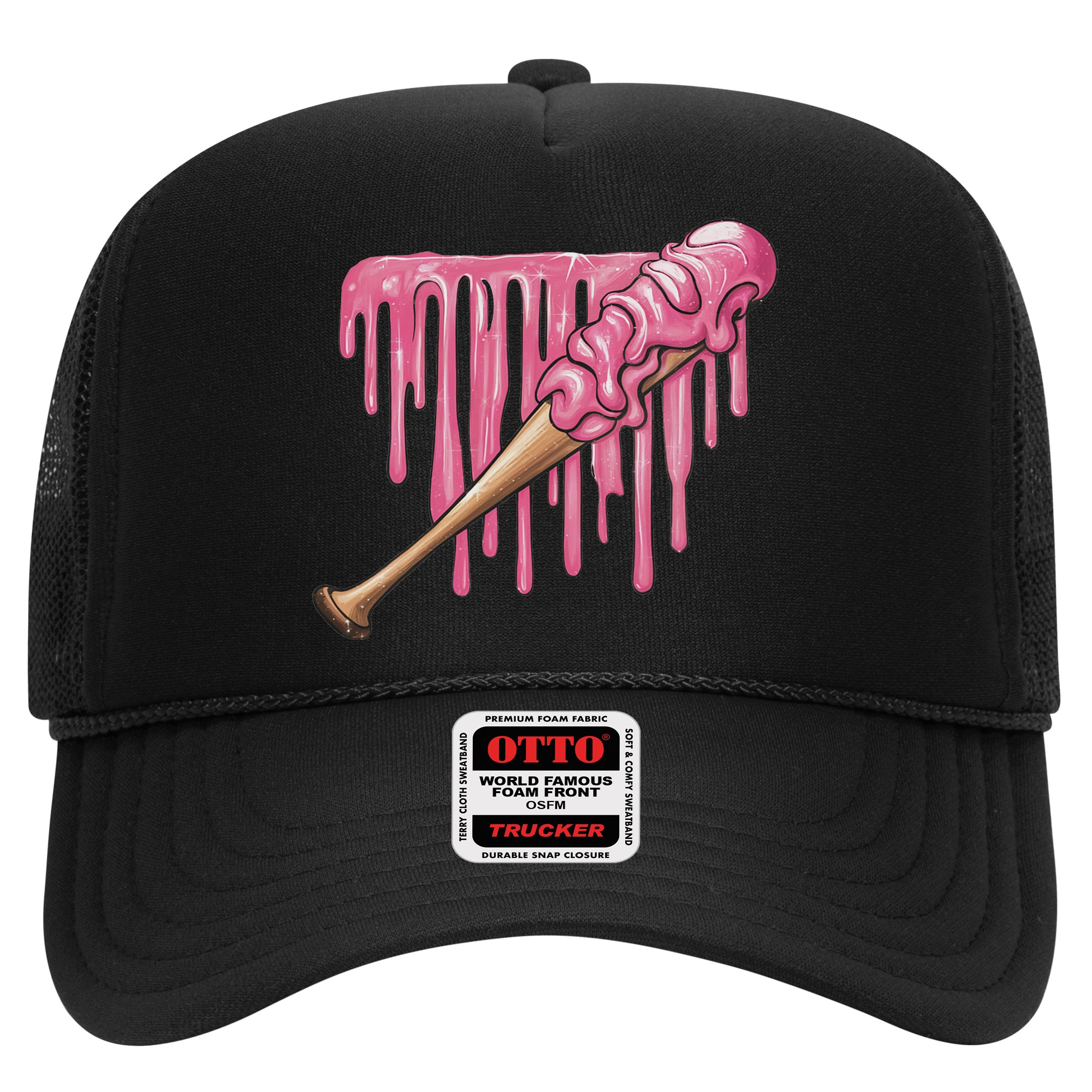 Baseball Ice Cream Baseball Bat With Sprinkles Drip Hat