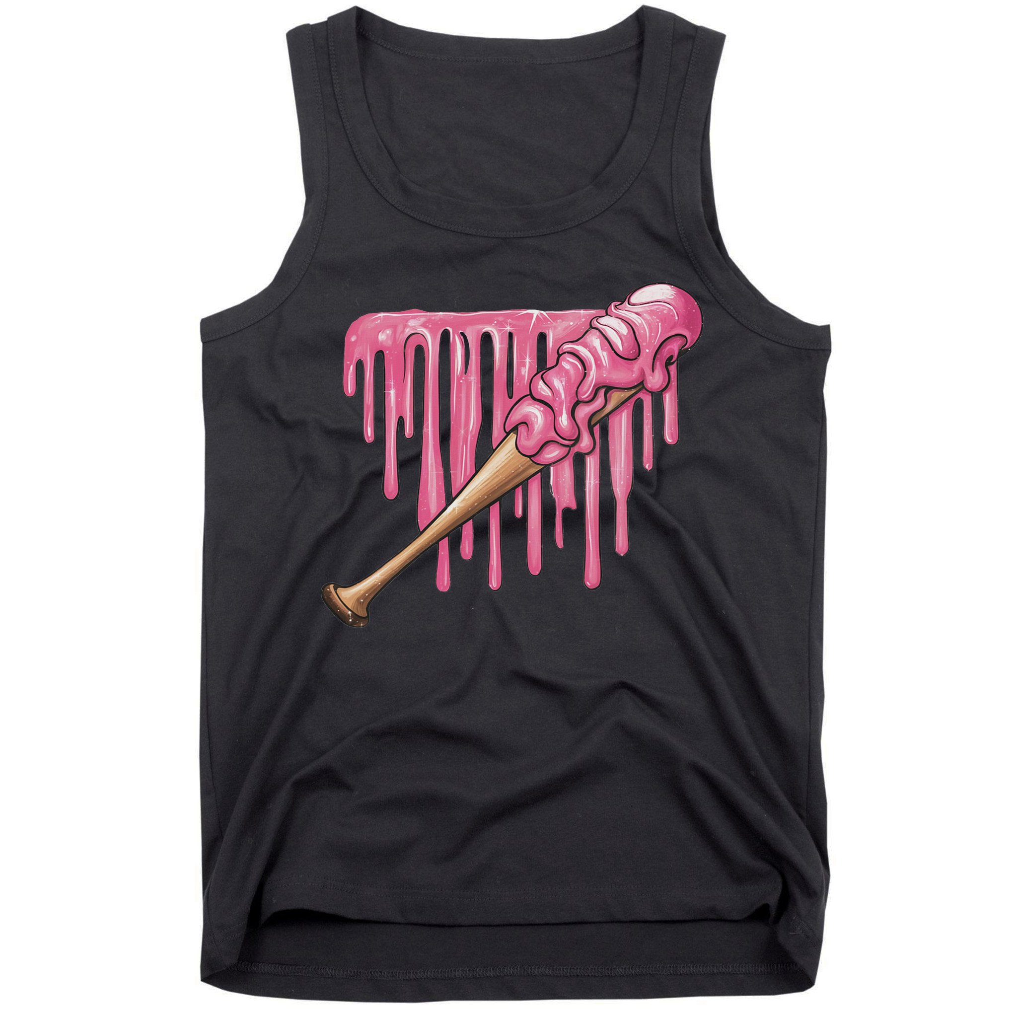 Baseball Ice Cream Baseball Bat With Sprinkles Drip Tank Top