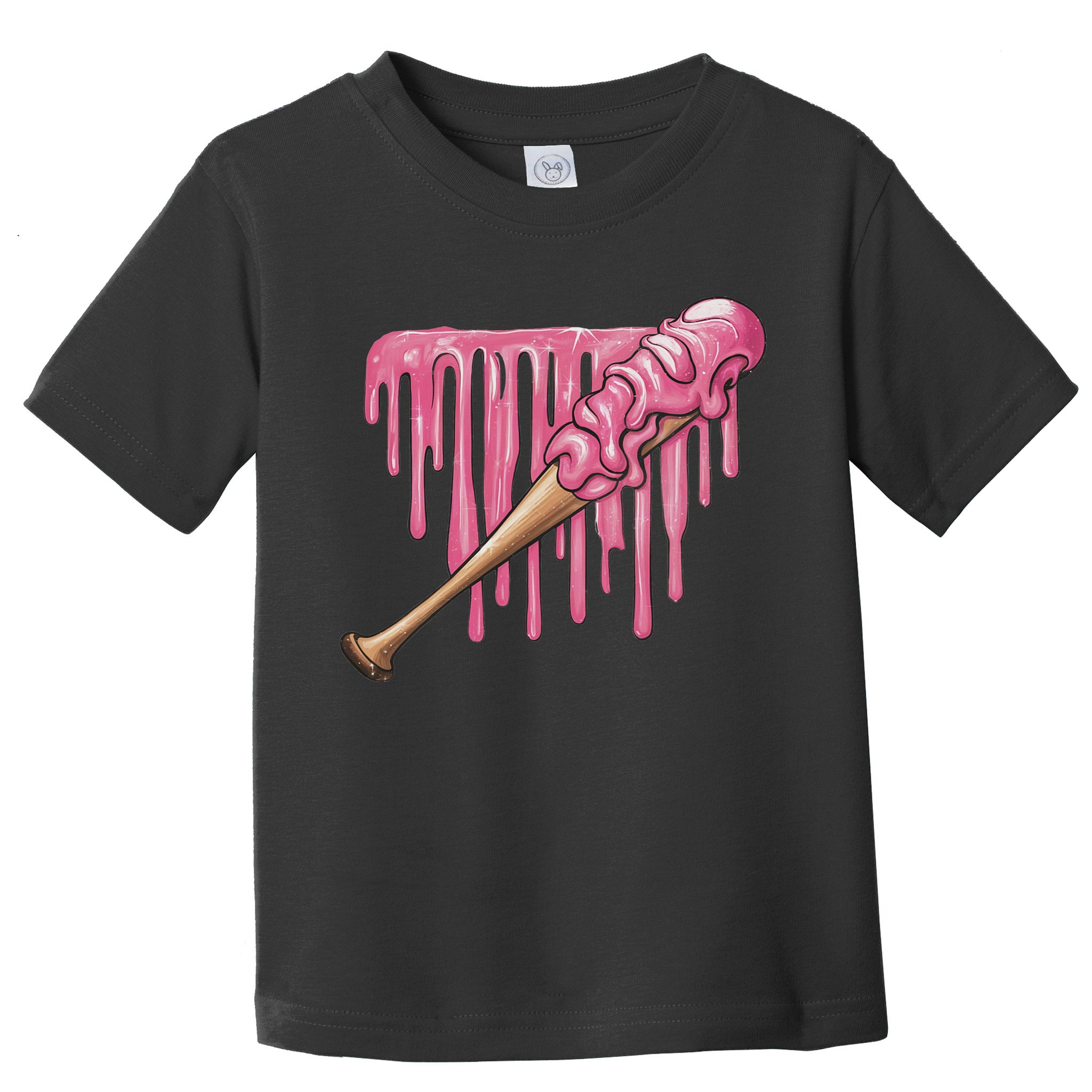 Baseball Ice Cream Baseball Bat With Sprinkles Drip Toddler T-Shirt