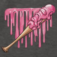Baseball Ice Cream Baseball Bat With Sprinkles Drip Vector Backpack