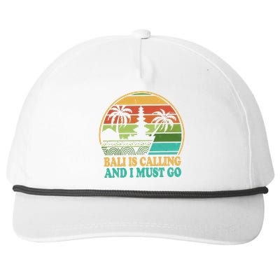 Bali Is Calling And I Must Go Snapback Five-Panel Rope Hat