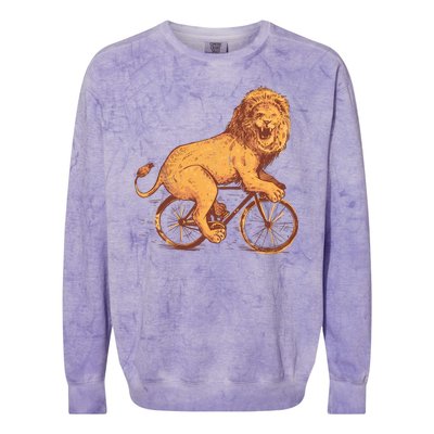 Bicycle Lion Colorblast Crewneck Sweatshirt