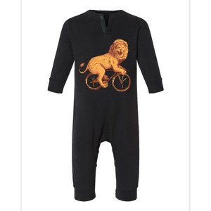 Bicycle Lion Infant Fleece One Piece