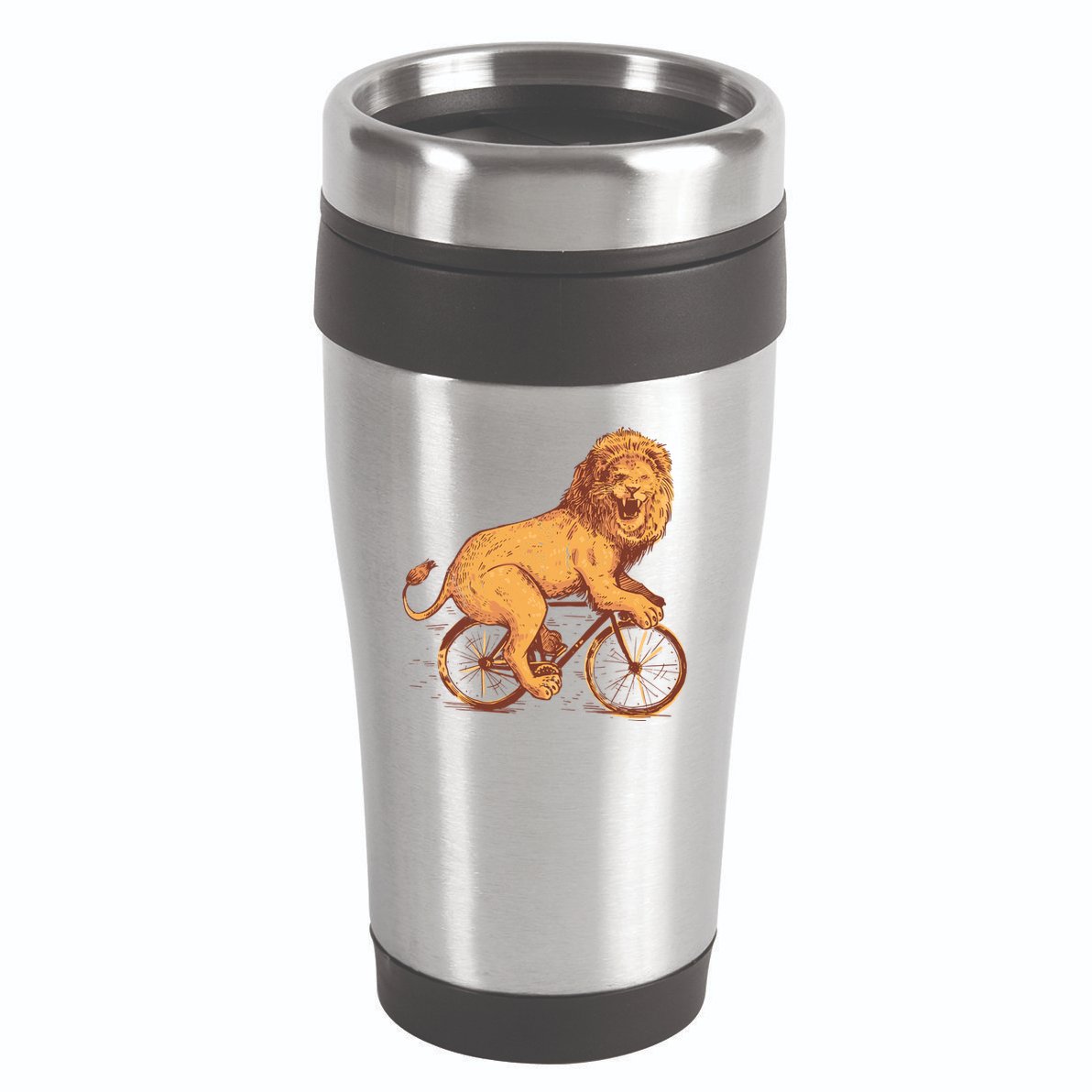 Bicycle Lion 16oz Travel Tumbler