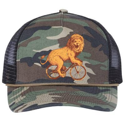 Bicycle Lion Retro Rope Trucker Hat Cap