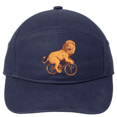 Bicycle Lion 7-Panel Snapback Hat