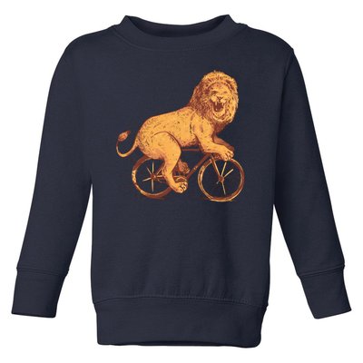 Bicycle Lion Toddler Sweatshirt