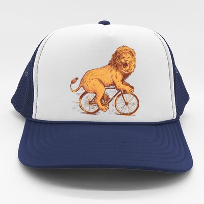 Bicycle Lion Trucker Hat