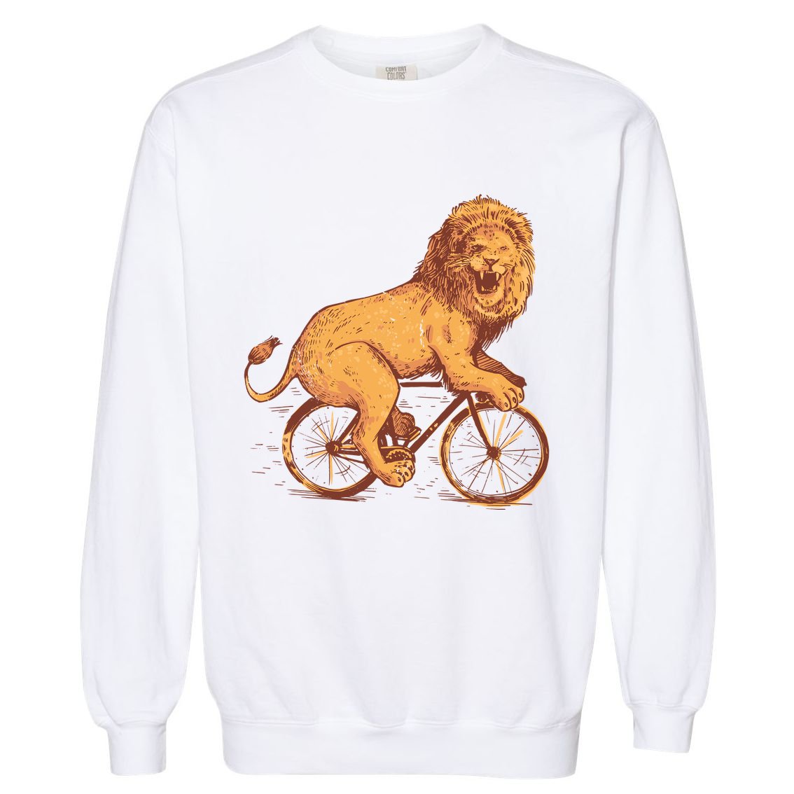 Bicycle Lion Garment-Dyed Sweatshirt