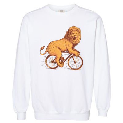 Bicycle Lion Garment-Dyed Sweatshirt