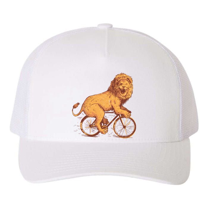 Bicycle Lion Yupoong Adult 5-Panel Trucker Hat