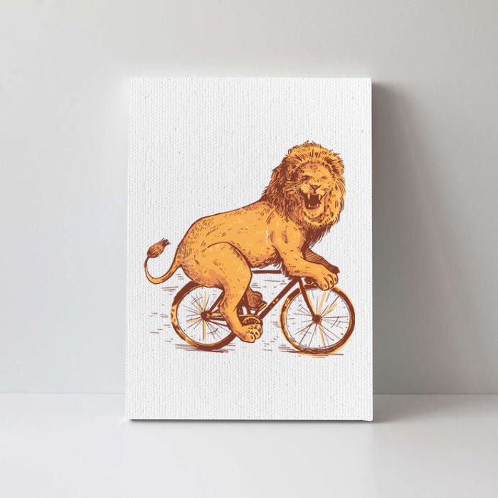 Bicycle Lion Canvas